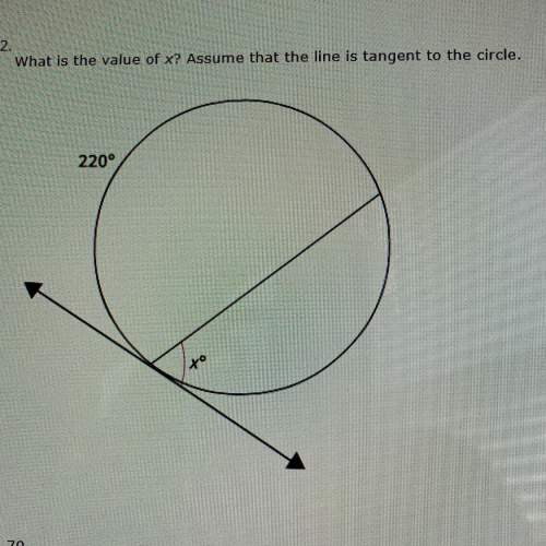 What is the value of x? assume that the line is tangent to the circle 70 85 120 140