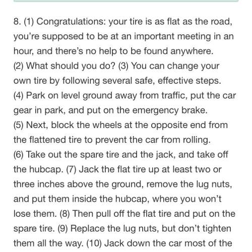 11. finally, lower the car all the way, clean yourself up, and continue on your way which number is