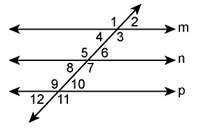 Use the figure below to answer the questions a. name two pairs of alternate interior angles.b. name