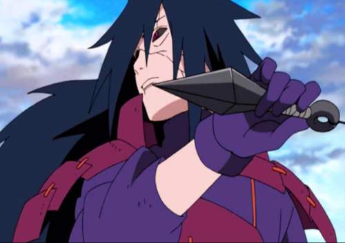 What color is madara uchiha's outfit