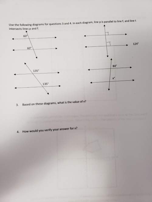 Use the following diagrams for questions 3 and 4 questions in picture