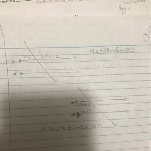 Did i use the right equations to find x?