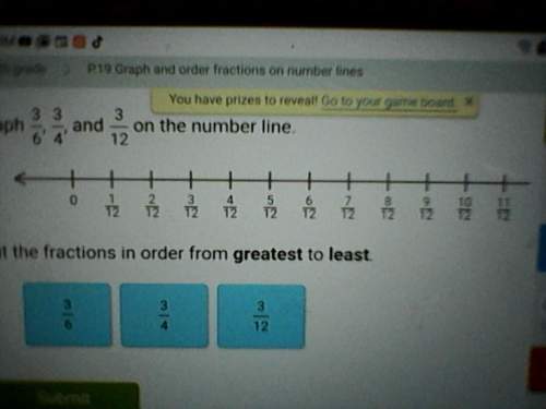 Graph 3/6 3/4 and 3/12 on a number line