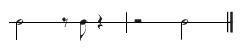 Name the last rest notated in this example.