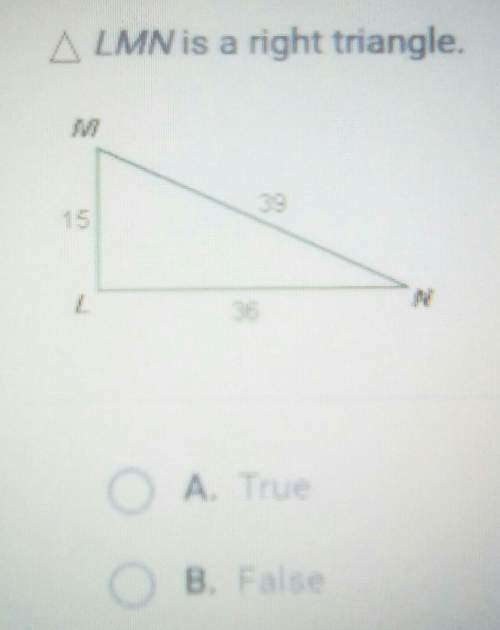 Lmn is a right trianglea. trueb.false