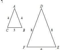 Is there a similarity transformation that maps triangle abc to triangle def? if so, identify the si