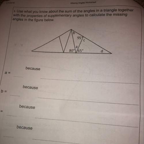 Use what you know about the sum of the angles in a triangle together with the properties of suppleme