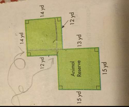 How can you separate the animal reserve area into 3 parts to find the total area of the reserve?
