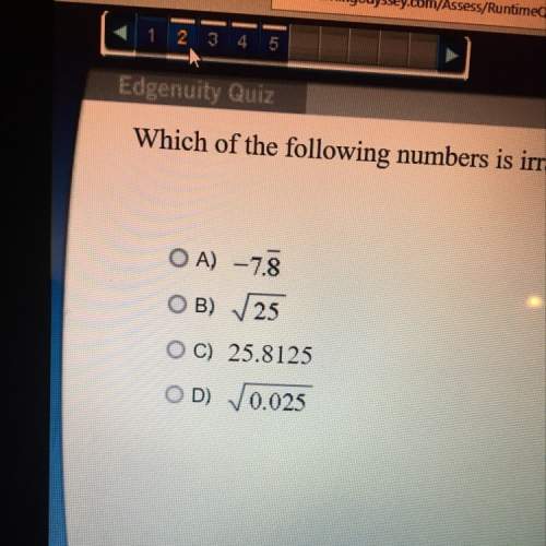 Which of the following numbers is irrational