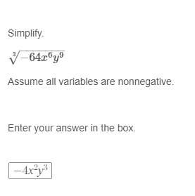 Correct answer only ! simplify. assume all variables are nonnegative.