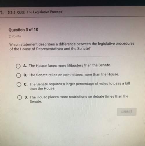 Which statement describes a difference between the legislative procedures of the house of representa