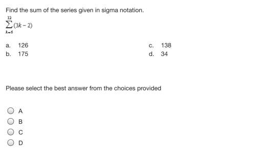 Find the sum of the series given in sigma notation.
