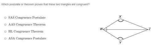 Which postulate or theorem proves that these two triangles are congruent?