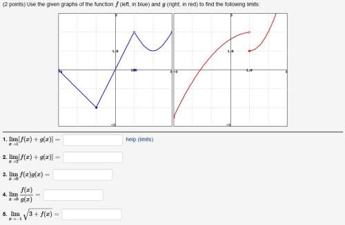 Need finding the following functions using the graphs.
