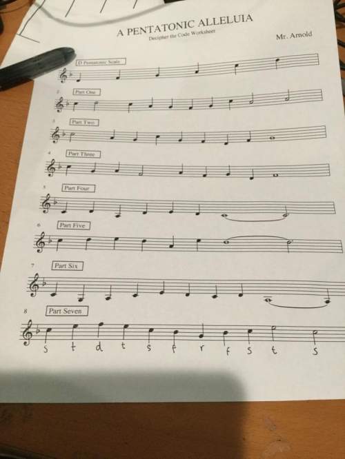 Music - only someone who knows this : hello, i am in a choir and i got a worksheet which tells me t