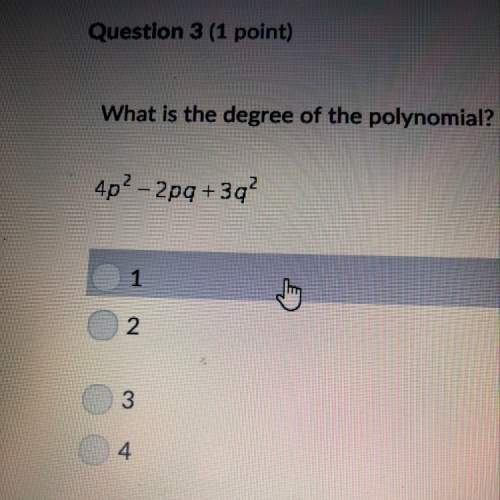 What is the degree of the polynomial?