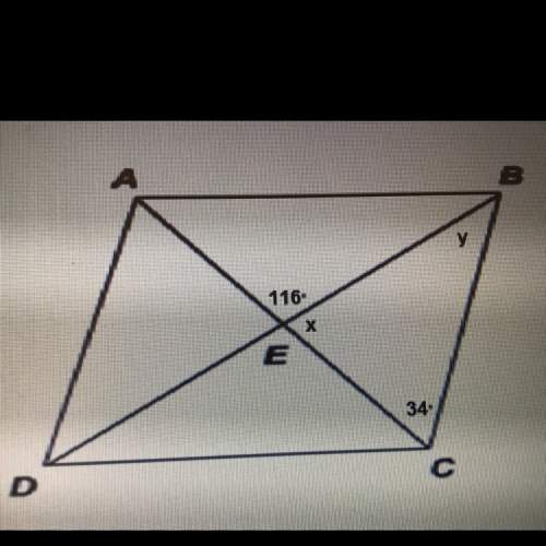Given parallelogram abcd, find the value of y. a) 64 b) 26 c) 82 d) 180