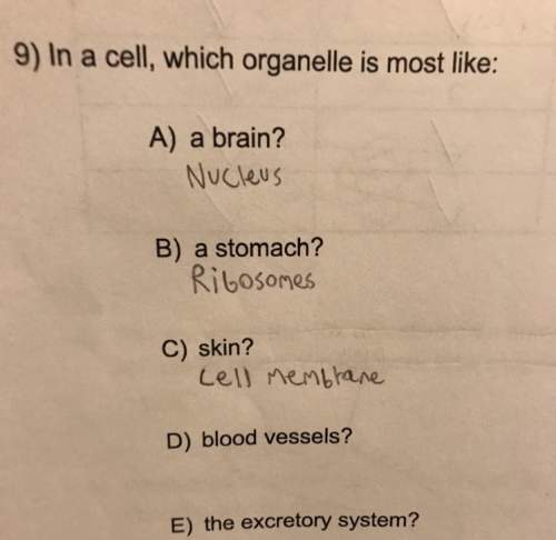 (. brainliest.) comparing our bodies to organelles. did i get a, b, and c right? and, can someone