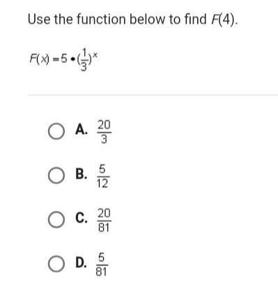 Use the function to solve the question