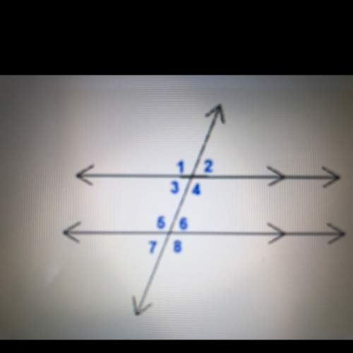 Which pair of angles are supplementary? a). 1 &amp; 4 b). 1 &amp; 5 c). 3 &amp; 5 d). 7 &amp; 2