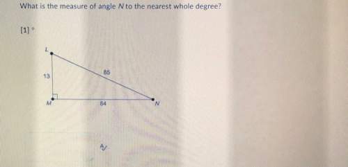What is the measure of angle n to the nearest whole degree?