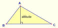 Esteban made the following drawing and then stated this conjecture the altitude of atriangle always
