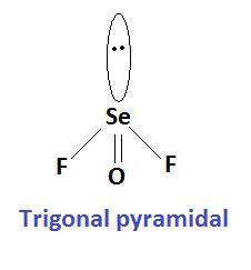 What is the hybridization of the central atom in seof2?
