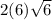 2(6)\sqrt{6}