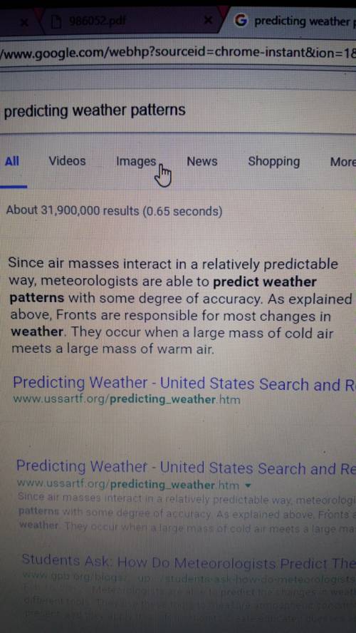 Predicting weather patterns