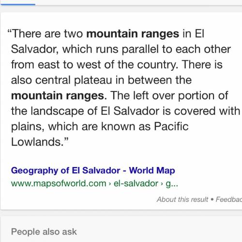 What is the landscape of el salvador?