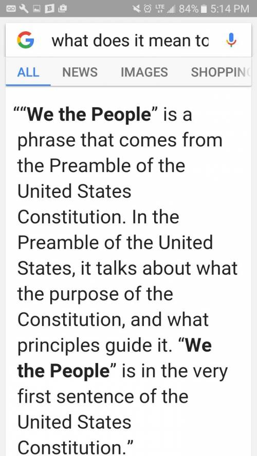 What does it mean to be a part of “we the people”? ?