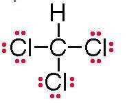 Which is the correct lewis structure for chloroform, chcl3?
