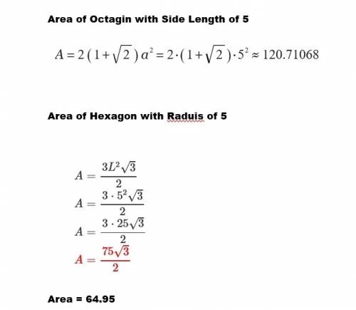 Find the area of each regular polygon. round your answer to the nearest tenth. show your work. a. oc