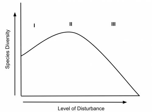 Describe the intermediate disturbance hypothesis. explain why moderate levels of disturbance may cra