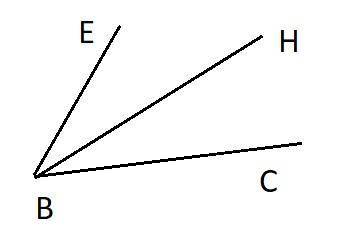 If ebc = 31a - 2 and ebh = 4a + 45 find hbc