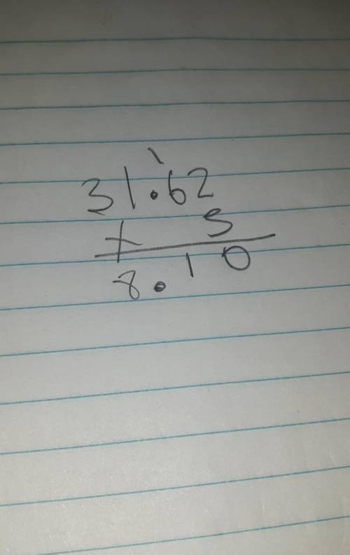 How do you find the answer to 5 divided into 8.1