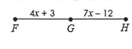 If g is the midpoint of fh and fh =6y-2 find y