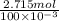 \frac{2.715 mol}{100 \times 10^{-3}}