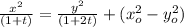 \frac{x^{2}}{(1+t)}=\frac{y^2}{(1+2t)}+(x_o^2-y_o^2)