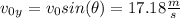 v_0_y=v_0sin(\theta )=17.18\frac{m}{s}