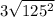 3\sqrt{125^{2}}