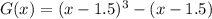 G(x)=(x-1.5)^3-(x-1.5)