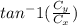 tan^-1(\frac{C_{y}}{C_{x}})