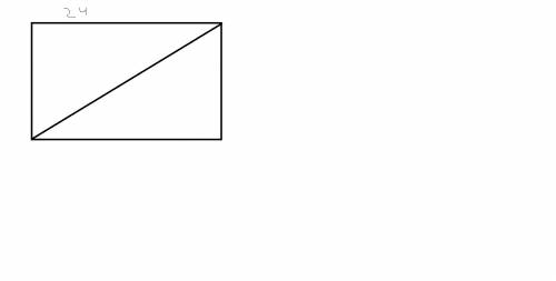 What is the perimeter of a rectangular garden with a width of 24 feet and a diagonal of 40 feet?