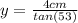 y= \frac{4cm}{tan(53)}