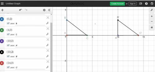 20  graph a triangle on the coordinate plane. choose 1 transformation (reflection, rotation, transla
