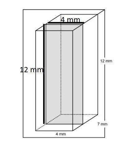 Aslice is made perpendicular to the base of a right rectangular prism as shown. what is the area of