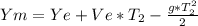 Ym = Ye+Ve*T_2-\frac{g*T_2^2}{2}