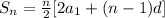 S_{n} = \frac{n}{2}[2a_{1}+(n-1)d]