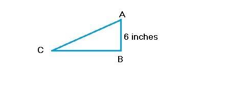 In ∆abc, m∠a = 60º, m∠c = 30º, and ab = 6 inches. what is the length of side bc?